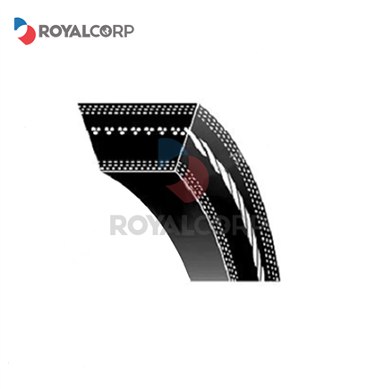 Courroies trapézoïdales laminées à bord brut